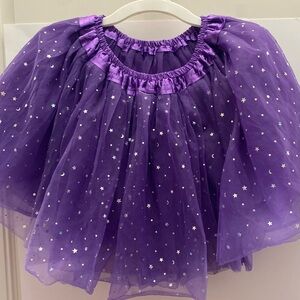 Dancina Purple Starry Tulle Skirt